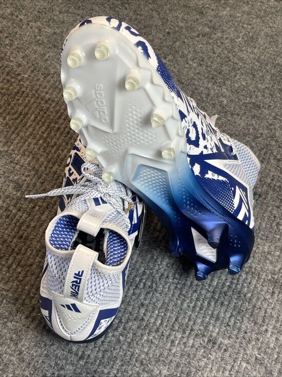 adidas Freak 23 7v7 SMU Football Cleats Men Size 13 White Royal Blue GW4167 NEW main image 6